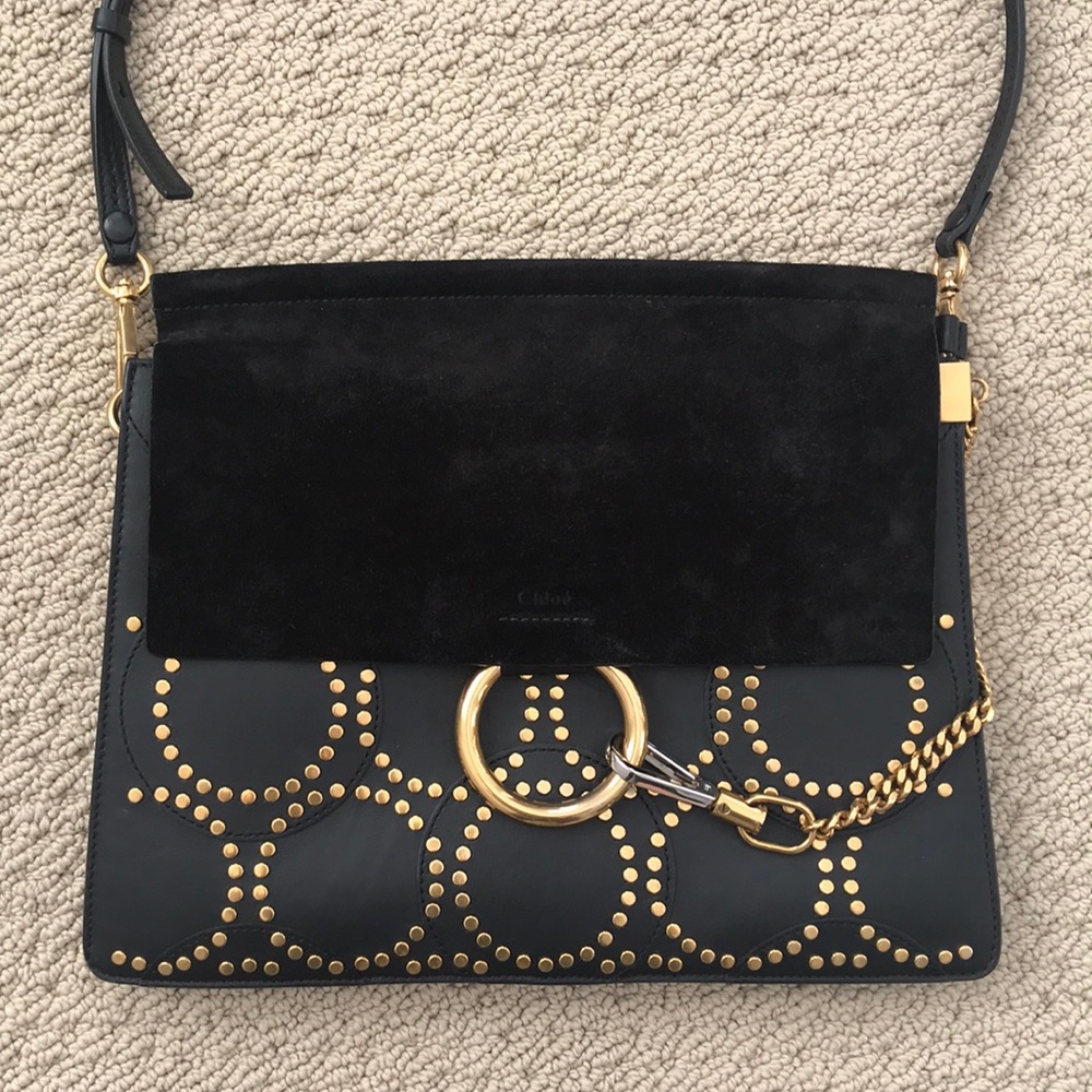 Chloe Faye medium studded purse.